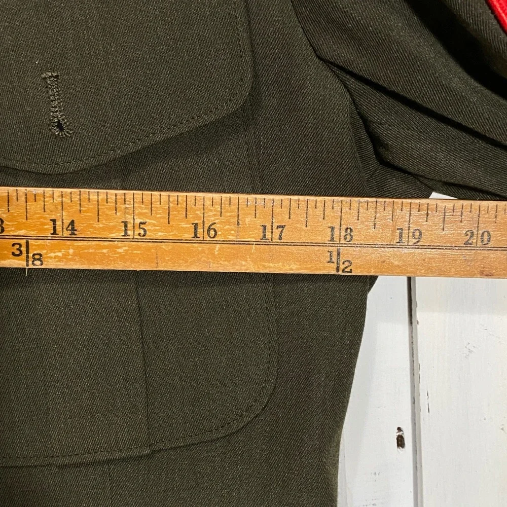 USMC Marine Corps Service Alpha Uniform Coat Olive Green Wool 39R Crown Clothing